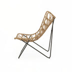 outdoor CHAIR with an earthy wicker finish