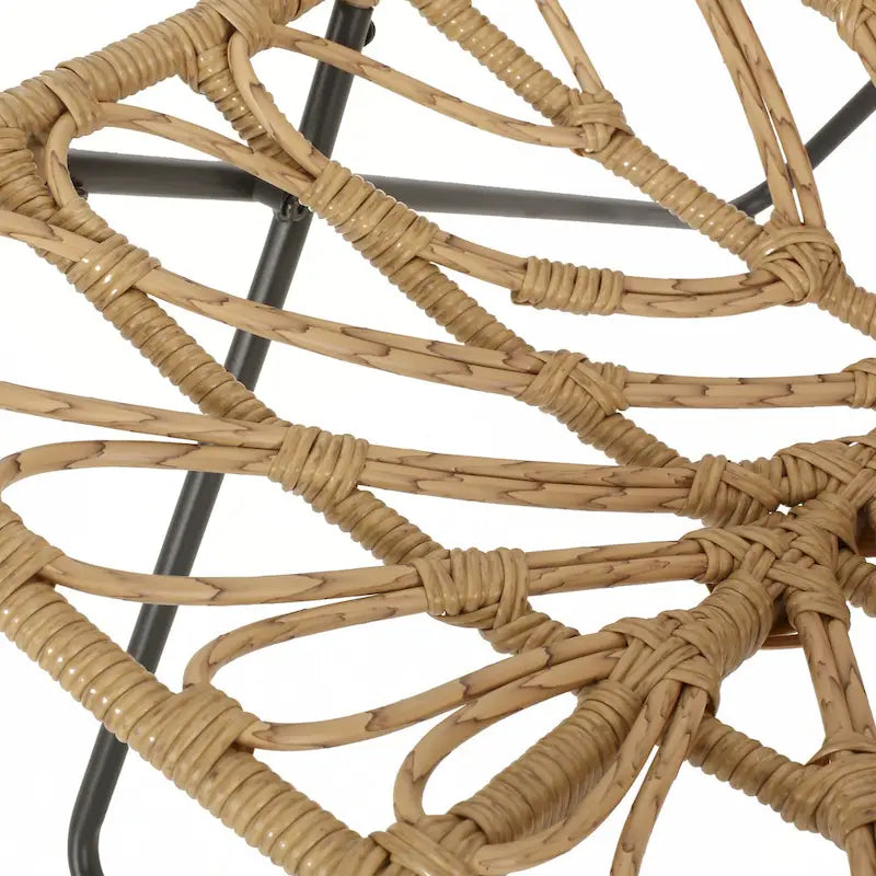 outdoor CHAIR with an earthy wicker finish