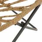 outdoor CHAIR with an earthy wicker finish