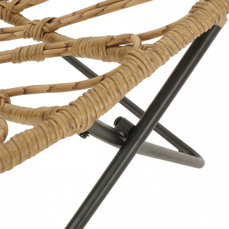 outdoor CHAIR with an earthy wicker finish