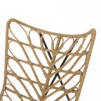 outdoor CHAIR with an earthy wicker finish