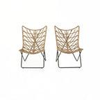 outdoor CHAIR with an earthy wicker finish