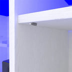 TV Console with Storage Cabinets,82.6 Inch Long LED TV Stand