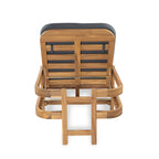 Christopher Knight Home- Cart Outdoor Acacia Wood Adjustable Chaise Lounge