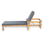 Christopher Knight Home- Cart Outdoor Acacia Wood Adjustable Chaise Lounge