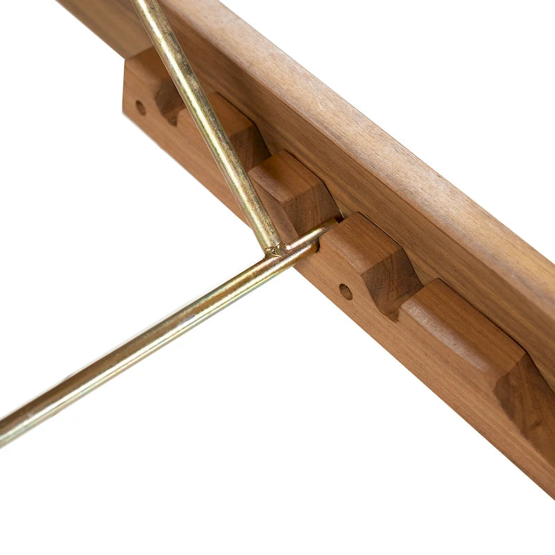 Christopher Knight Home- Cart Outdoor Acacia Wood Adjustable Chaise Lounge