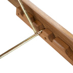 Christopher Knight Home- Cart Outdoor Acacia Wood Adjustable Chaise Lounge