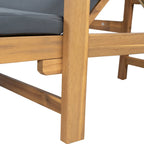 Christopher Knight Home- Cart Outdoor Acacia Wood Adjustable Chaise Lounge