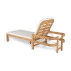 Christopher Knight Home- Cart Outdoor Acacia Wood Adjustable Chaise Lounge