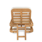 Christopher Knight Home- Cart Outdoor Acacia Wood Adjustable Chaise Lounge