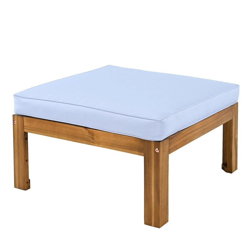 Five-Piece Outdoor Patio Sectional Sofa Set With Cushions For Backyard Seating