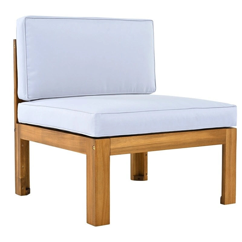 Five-Piece Outdoor Patio Sectional Sofa Set With Cushions For Backyard Seating