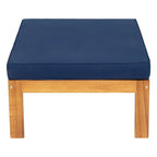 Five-Piece Outdoor Patio Sectional Sofa Set With Cushions For Backyard Seating