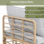 7 Pieces Outdoor Sectional Sofa Set