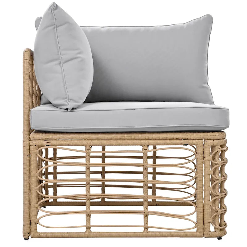 7 Pieces Outdoor Sectional Sofa Set