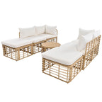 7 Pieces Outdoor Sectional Sofa Set
