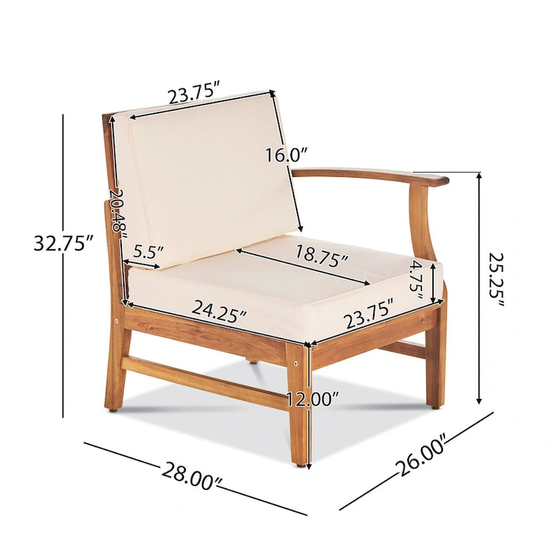 Outdoor 3 Seater Sofa Set