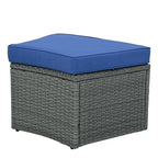 10-Piece Modular Half-Circular Outdoor Sectional Sofa In PE Rattan Wicker