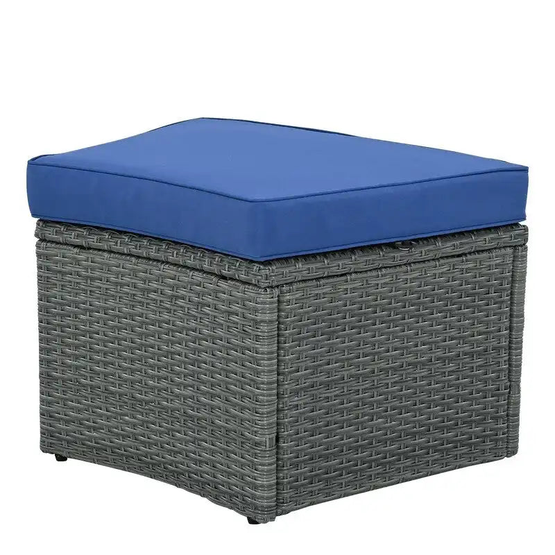 10-Piece Modular Half-Circular Outdoor Sectional Sofa In PE Rattan Wicker