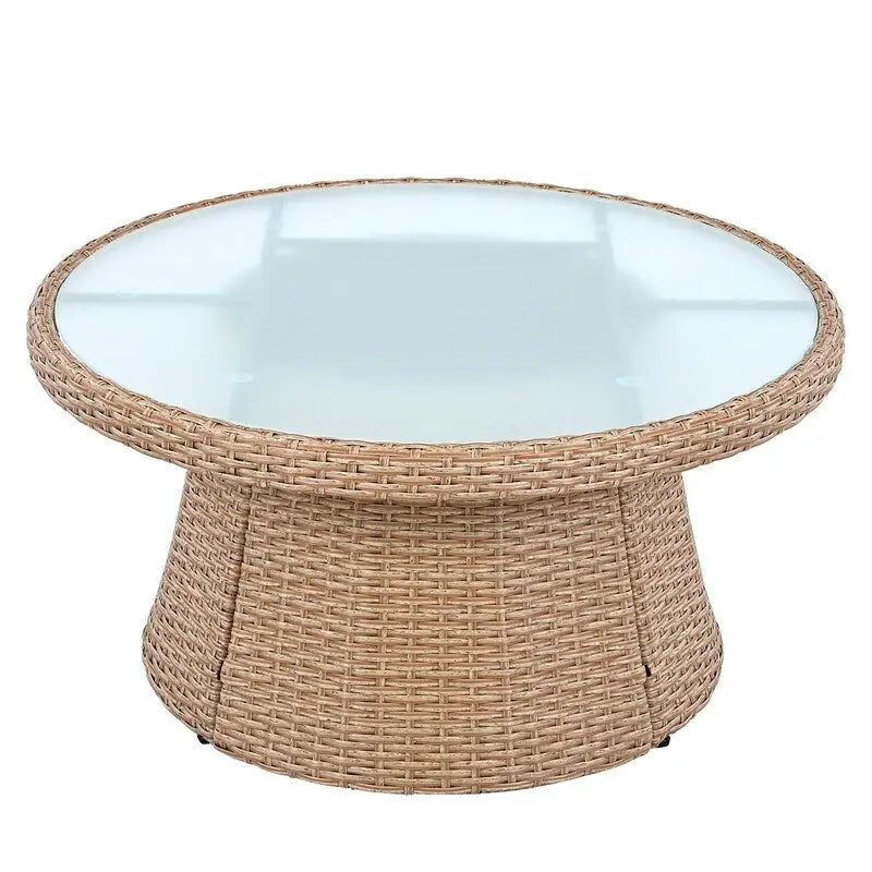 10-Piece Modular Half-Circular Outdoor Sectional Sofa In PE Rattan Wicker