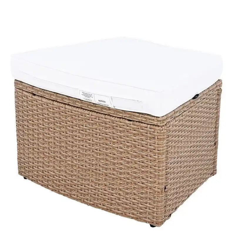 10-Piece Modular Half-Circular Outdoor Sectional Sofa In PE Rattan Wicker