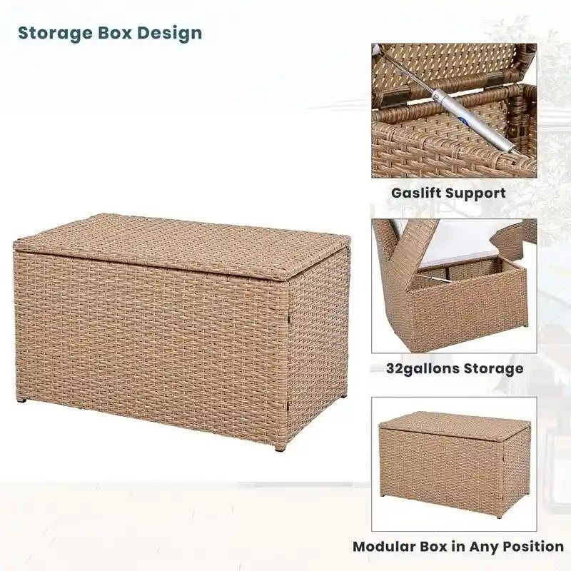 10-Piece Modular Half-Circular Outdoor Sectional Sofa In PE Rattan Wicker