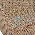 10-Piece Modular Half-Circular Outdoor Sectional Sofa In PE Rattan Wicker