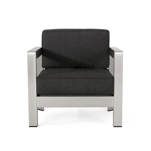 Aviara Outdoor Aluminum Club Chair with Cushions