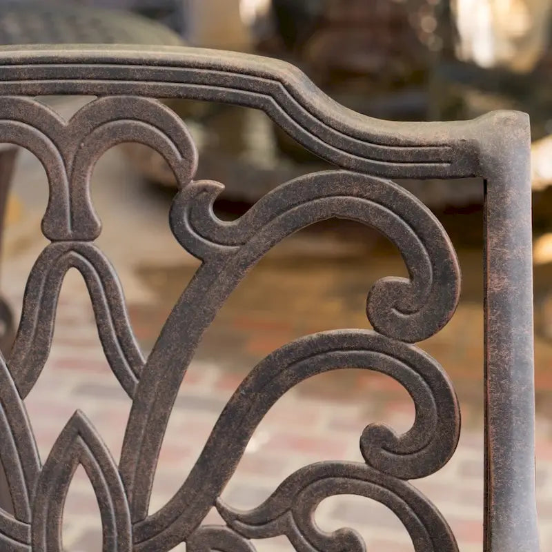 Alfresco Outdoor 3-piece Round Aluminum Bar Set with Umbrella Hole by Christopher Knight Home