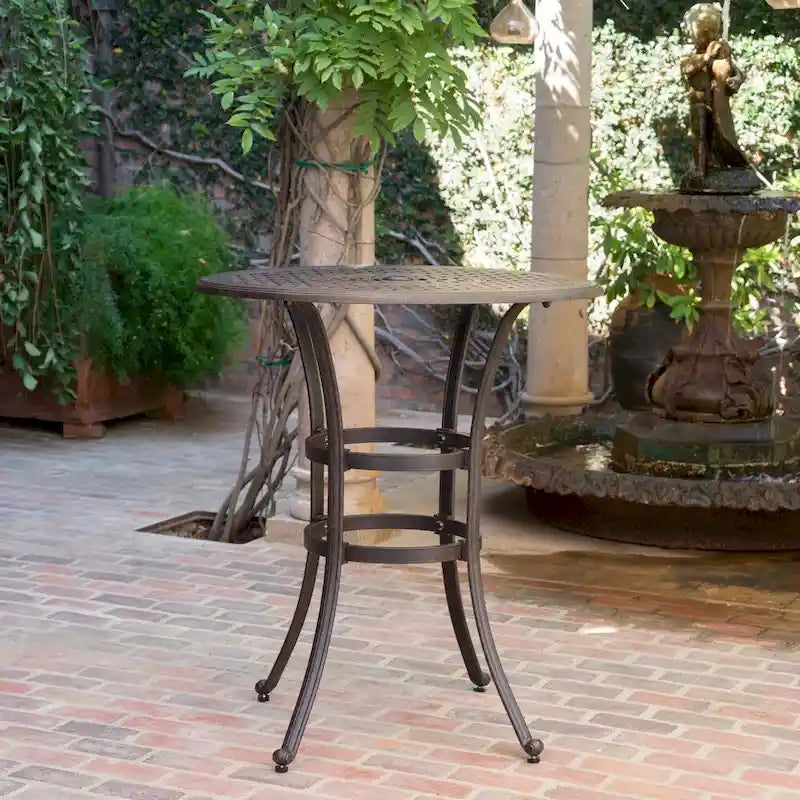 Alfresco Outdoor Round Aluminum Bar