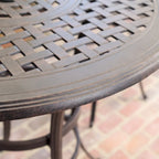 Alfresco Outdoor Round Aluminum Bar
