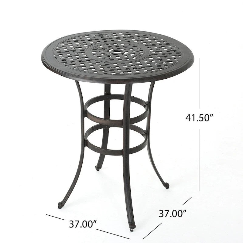 Alfresco Outdoor Round Aluminum Bar