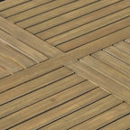 Shanter Outdoor Acacia Wood Dining with Mesh Seats
