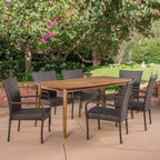 Haven Outdoor Multibrown PE Wicker Dining