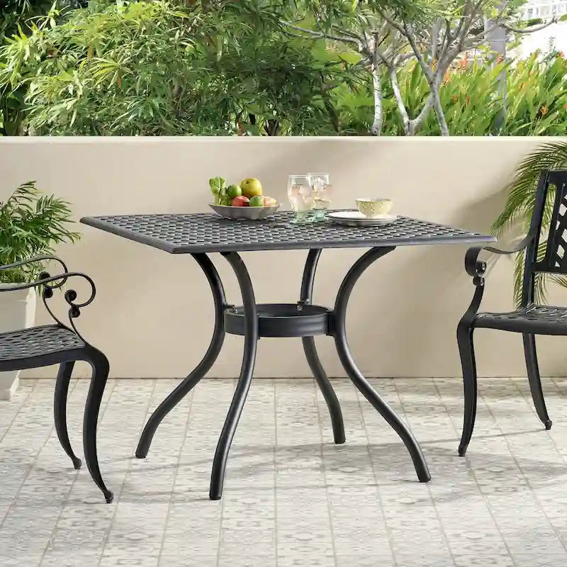 Cayman Outdoor Cast Aluminum Dining Table (ONLY) by Christopher Knight Home