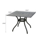 Outdoor Cast Aluminum Dining Table