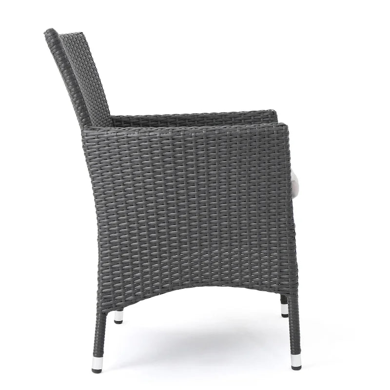 Cedros Wicker/Acacia Wood Outdoor Dining