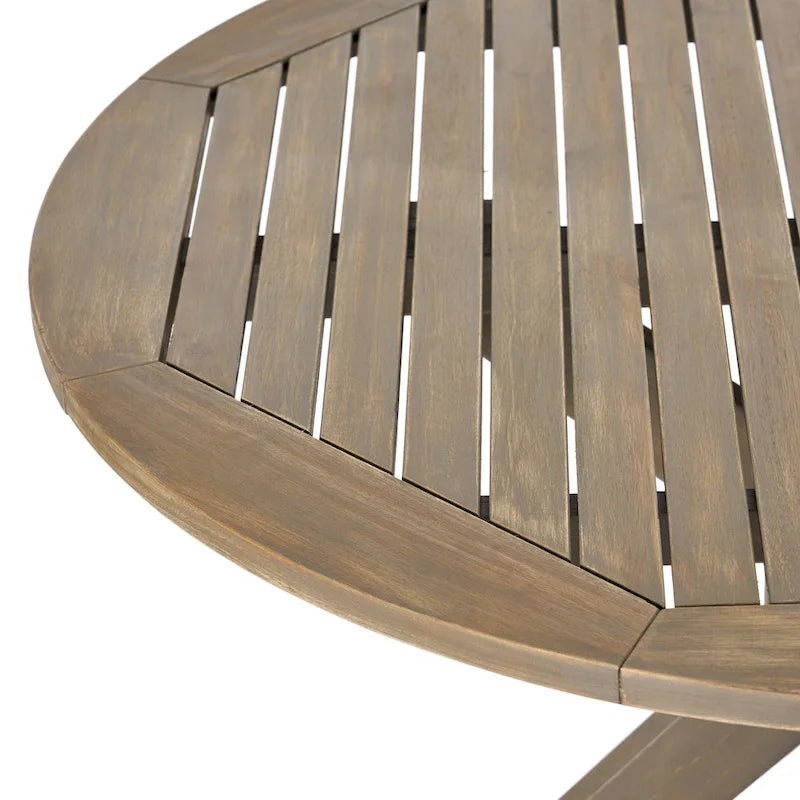 Cedros Wicker/Acacia Wood Outdoor Dining