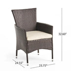 Cedros Wicker/Acacia Wood Outdoor Dining