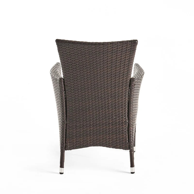Cedros Wicker/Acacia Wood Outdoor Dining