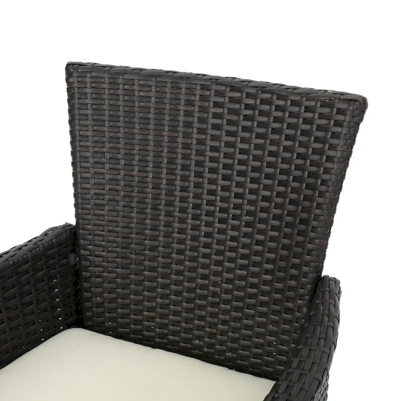 Cedros Wicker/Acacia Wood Outdoor Dining