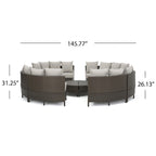 Newton All-Weather Wicker Sectional Sofa