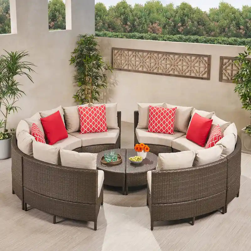 Newton All-Weather Wicker Sectional Sofa