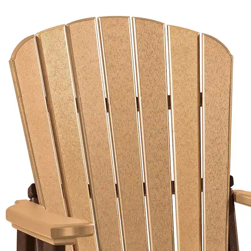 FanBack Swivel Glider in Cedar and Tudor Brown