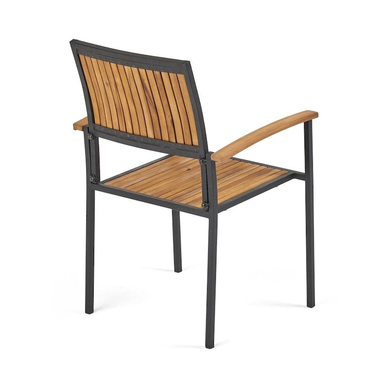 Ageman Outdoor 6 Seater Acacia Wood Dining Set by Christopher Knight Home - N/A