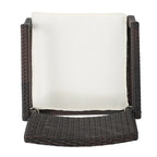 Rhode Island Outdoor Wicker Dining Chair Chair with Cushion (Set of 2) by Christopher Knight Home