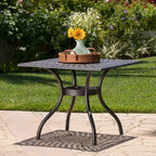 Austin Outdoor Cast Aluminum Square Dining Table