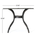 Austin Outdoor Cast Aluminum Square Dining Table