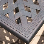 Austin Outdoor Cast Aluminum Square Dining Table