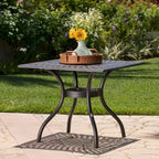 Austin Outdoor Cast Aluminum Square Dining Table